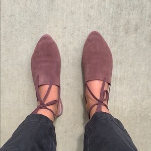 Free People Purple Mules